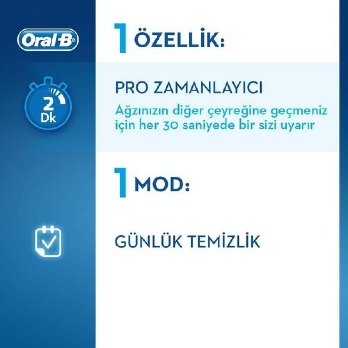 Oral-B Pro 750 Power Siyah Şarjlı Diş Fırçası
