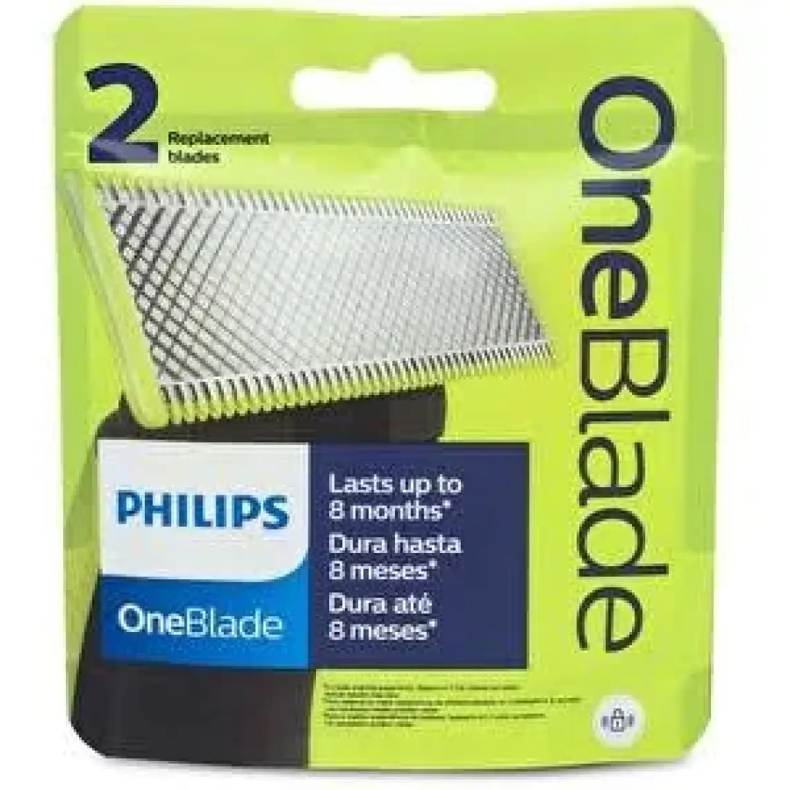 Oneblade QP220/51 Yedek Bıçak, 2’li Paket, 1 Adet Modern Tek Ebat