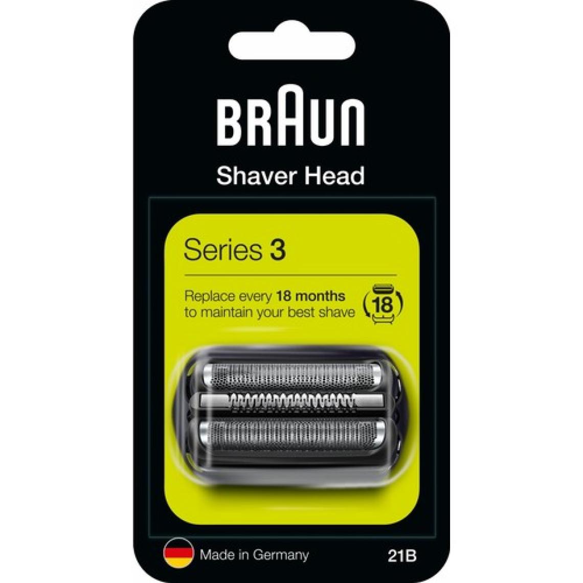 Braun 3 Serisi Tıraş Makinesi Yedek Başlığı 21B (Siyah)