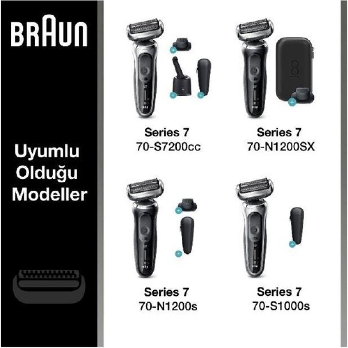 Braun Series 7 73S Tıraş Makinesi Yedek Başlığı - Gümüş