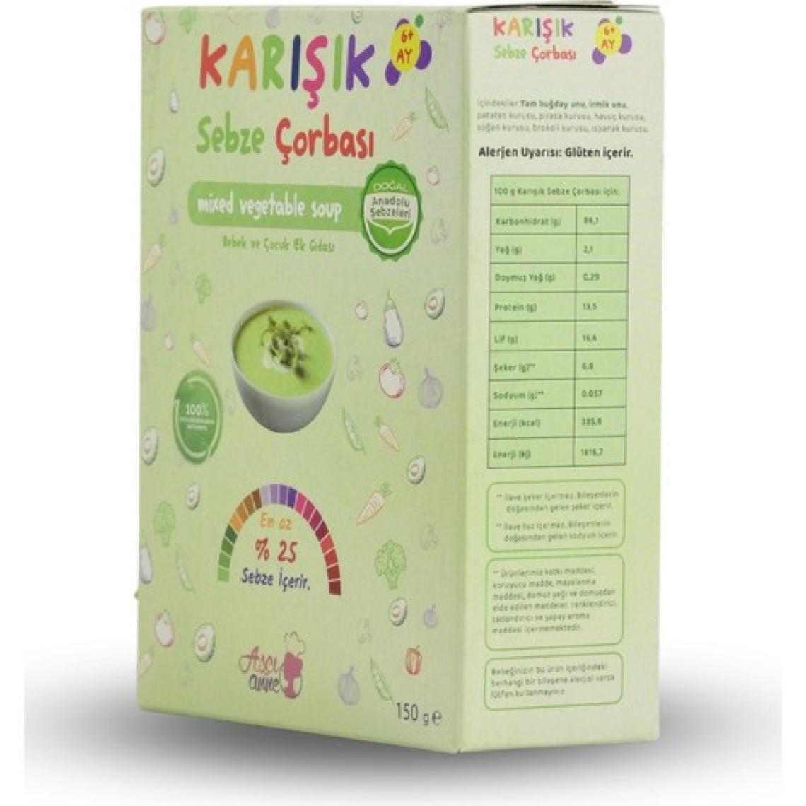 Aşçı Anne Karışık Sebze Çorbası (6 + Ay)