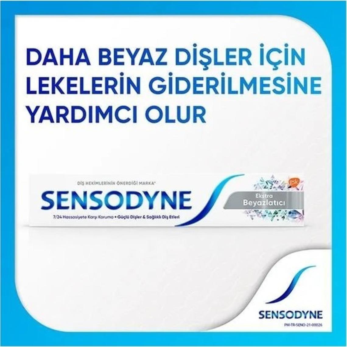 Sensodyne Beyazlatıcı Diş Macunu - Çürüğe Karşı Koruma ve Plak Oluşumunu Önleyici, 75 ml