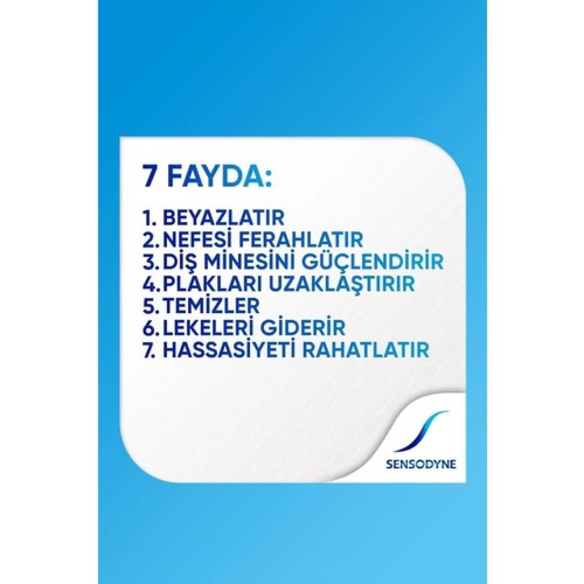 Sensodyne Beyazlatıcı Diş Macunu - Çürüğe Karşı Koruma ve Plak Oluşumunu Önleyici, 75 ml