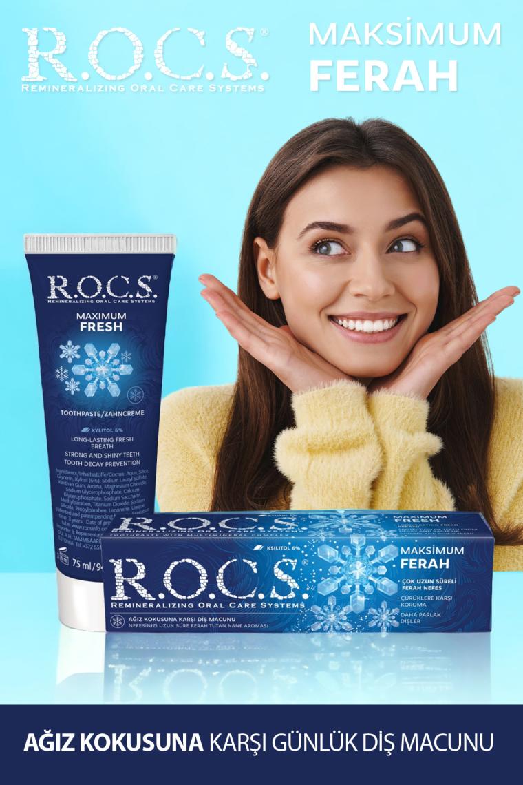 Rocs Maxımum Fresh Ağız Kokusuna Karşı Diş Macunu 74gr
