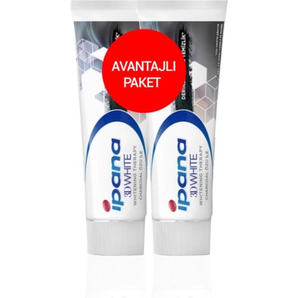 Ipana 3D White Kömür Diş Macunu 2 x 75 ml
