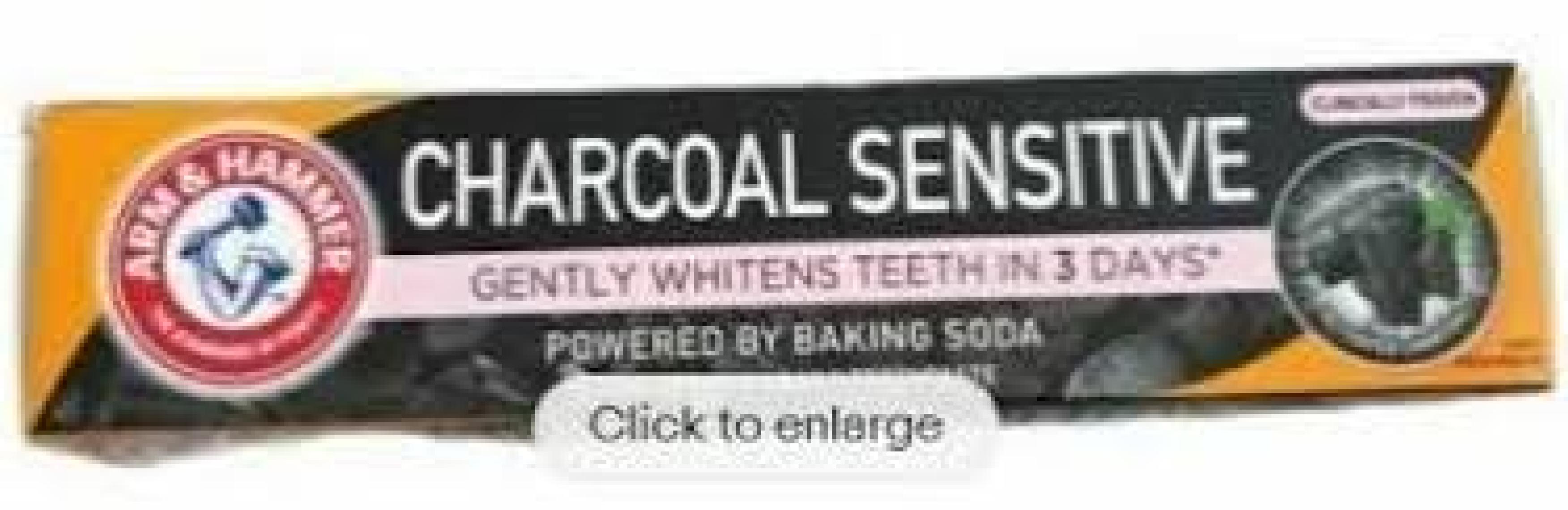 Arm & Hammer Charcoal Sensitive White Aktif Kömürlü Diş Macunu 75 ml