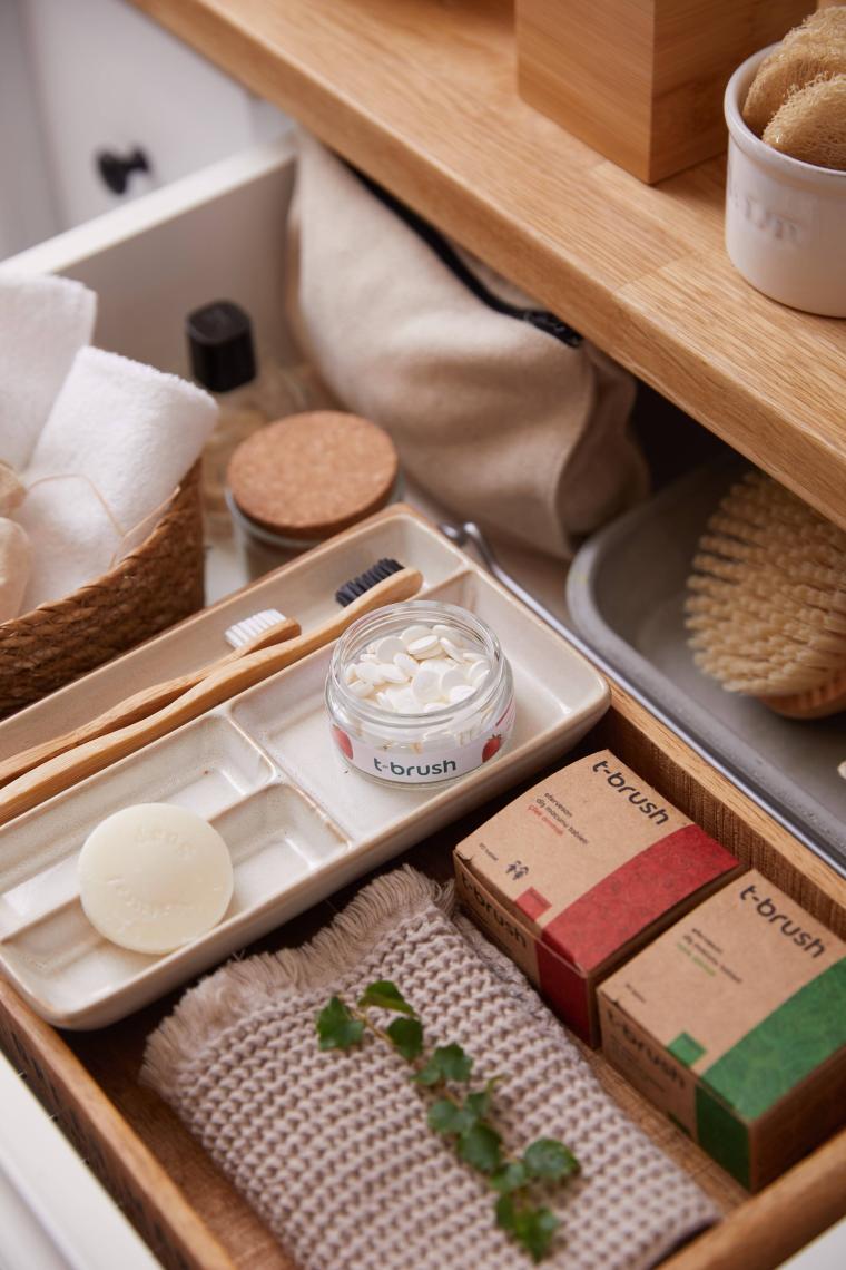 T-Brush Portakal Aromalı Diş Macunu Tableti-Florürlü