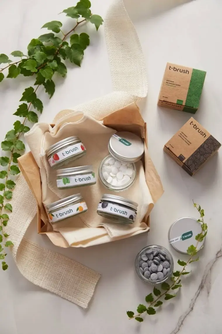 T-Brush Portakal Aromalı Diş Macunu Tableti-Florürlü