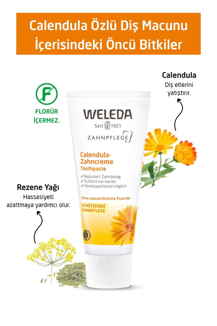 Calendula Özlü Organik Diş Macunu 75ml