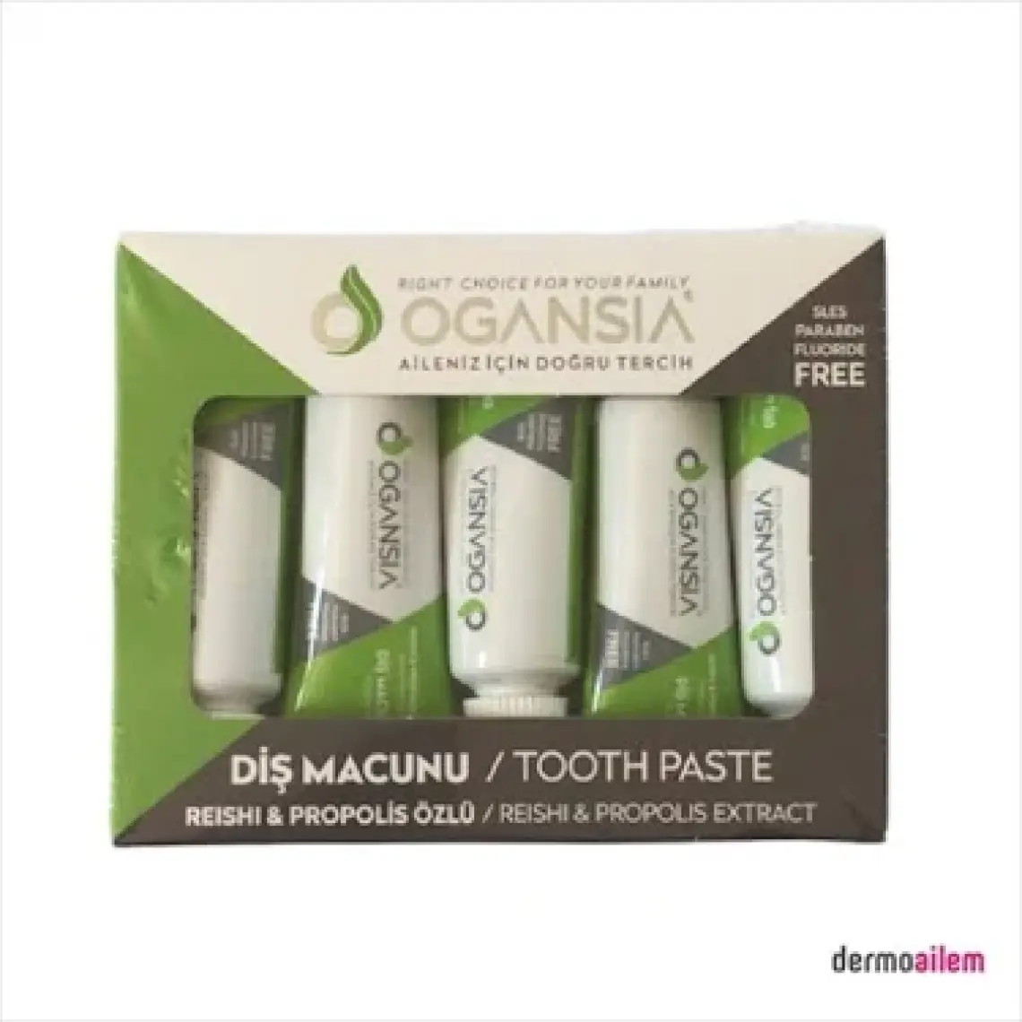 Ogansia Propolis ve Çay Ağacı Özlü Diş Macunu 5’li
