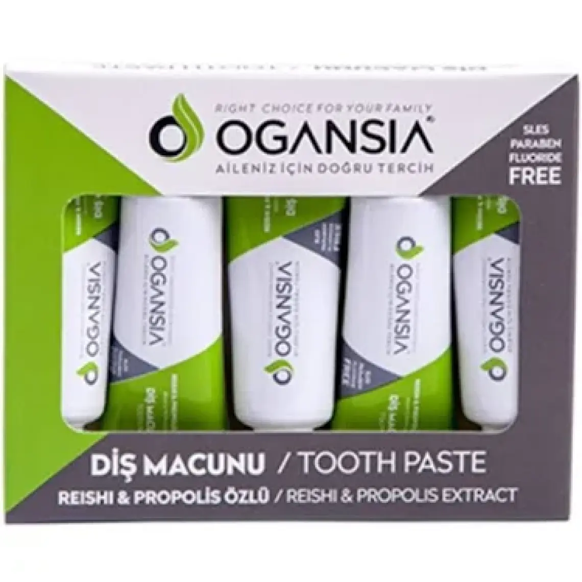Ogansia Propolis ve Çay Ağacı Özlü Diş Macunu 5’li