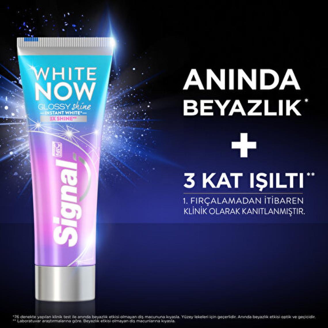 Signal White Now Glossy Shine Parlaklık 75 ml Diş Macunu