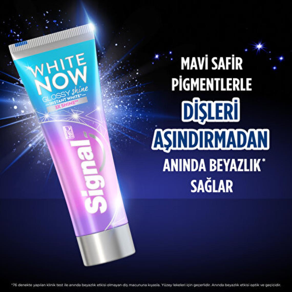 Signal White Now Glossy Shine Parlaklık 75 ml Diş Macunu