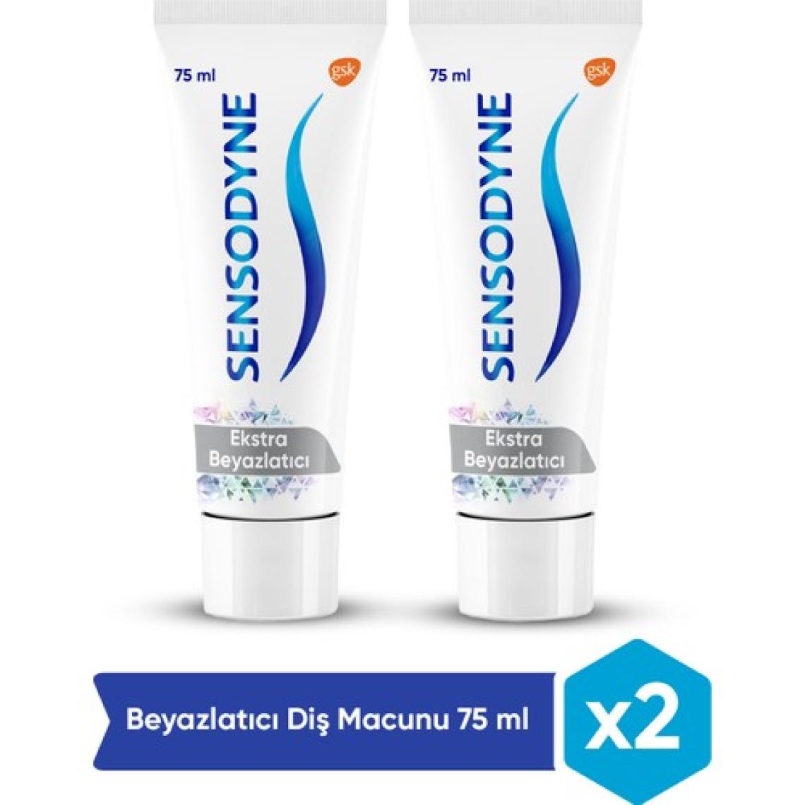 Sensodyne Ekstra Beyazlatıcı Diş Macunu 75ml X 2 Adet