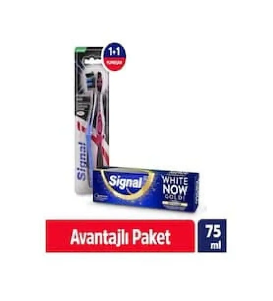 Signal White Now Diş Macunu Original 75 ml + Diş Fırçası Performans