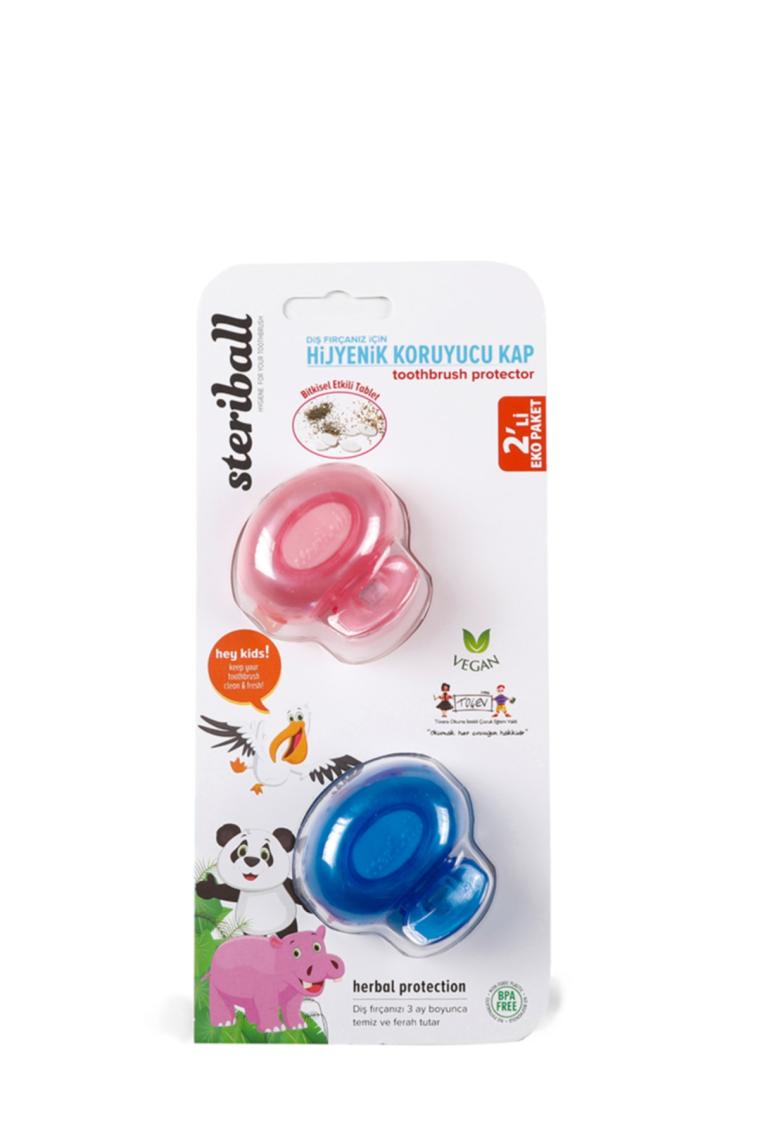 Diş Fırçası İçin Koruyucu Hijyenik Kap 2 Li Paket - Çocuklar Için