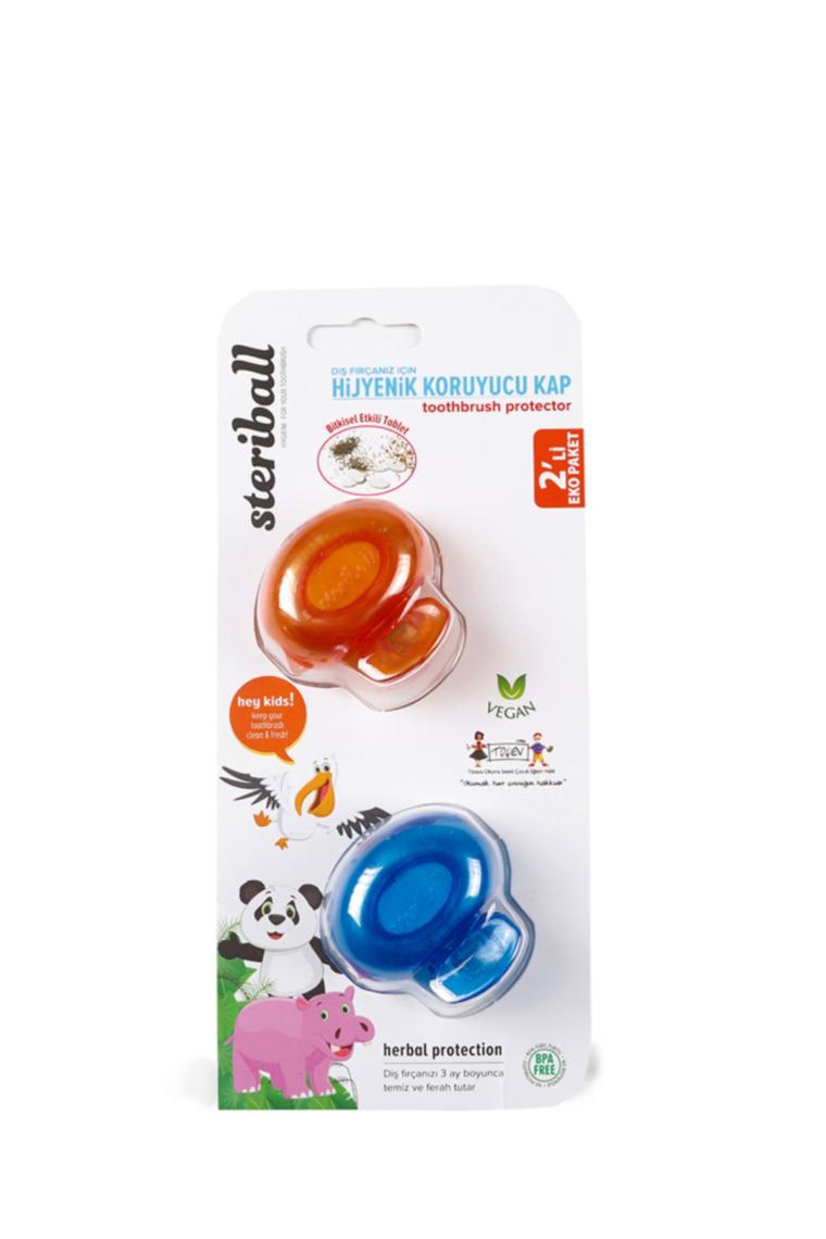 Diş Fırçası İçin Koruyucu Hijyenik Kap 2 Li Paket - Çocuklar Için
