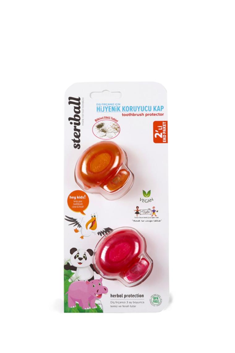 Diş Fırçası İçin Koruyucu Hijyenik Kap 2 Li Paket - Çocuklar Için