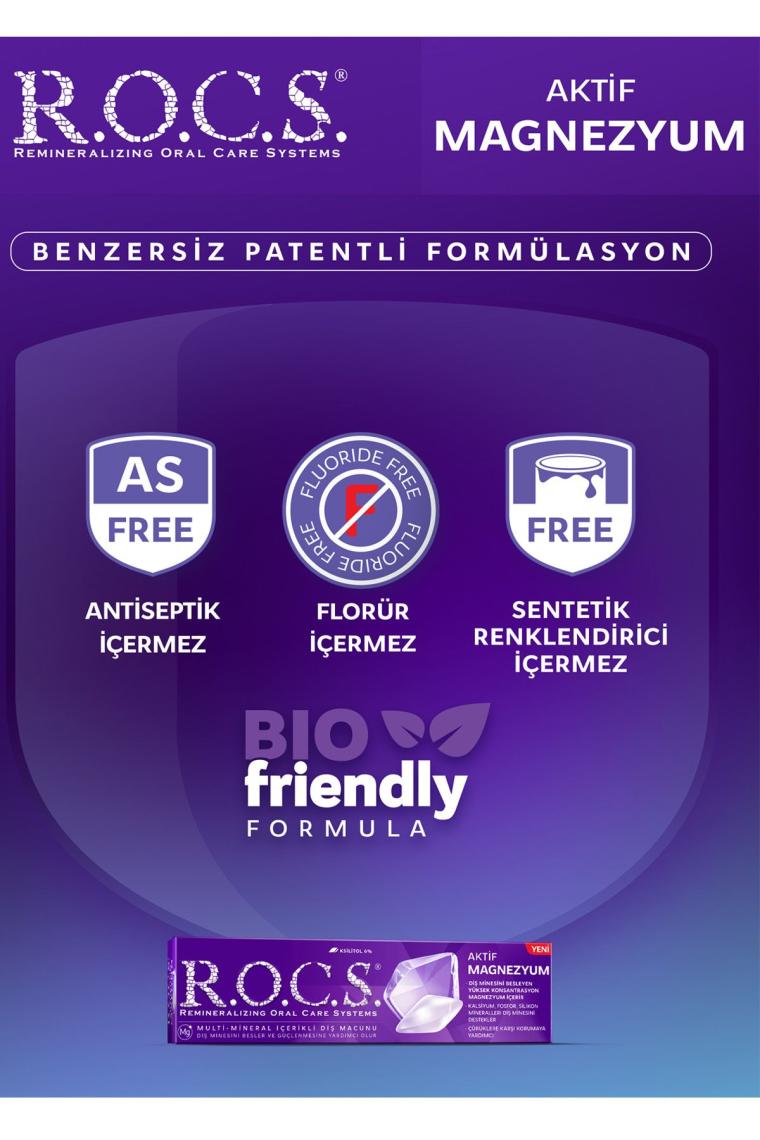 Aktif Magnezyum - Diş Minesi Besleyici Günlük Diş Macunu 94g