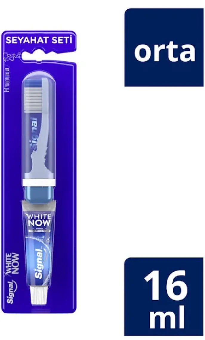 Signal White Now Seyahat Seti Diş Macunu 16 ml + Diş Fırçası