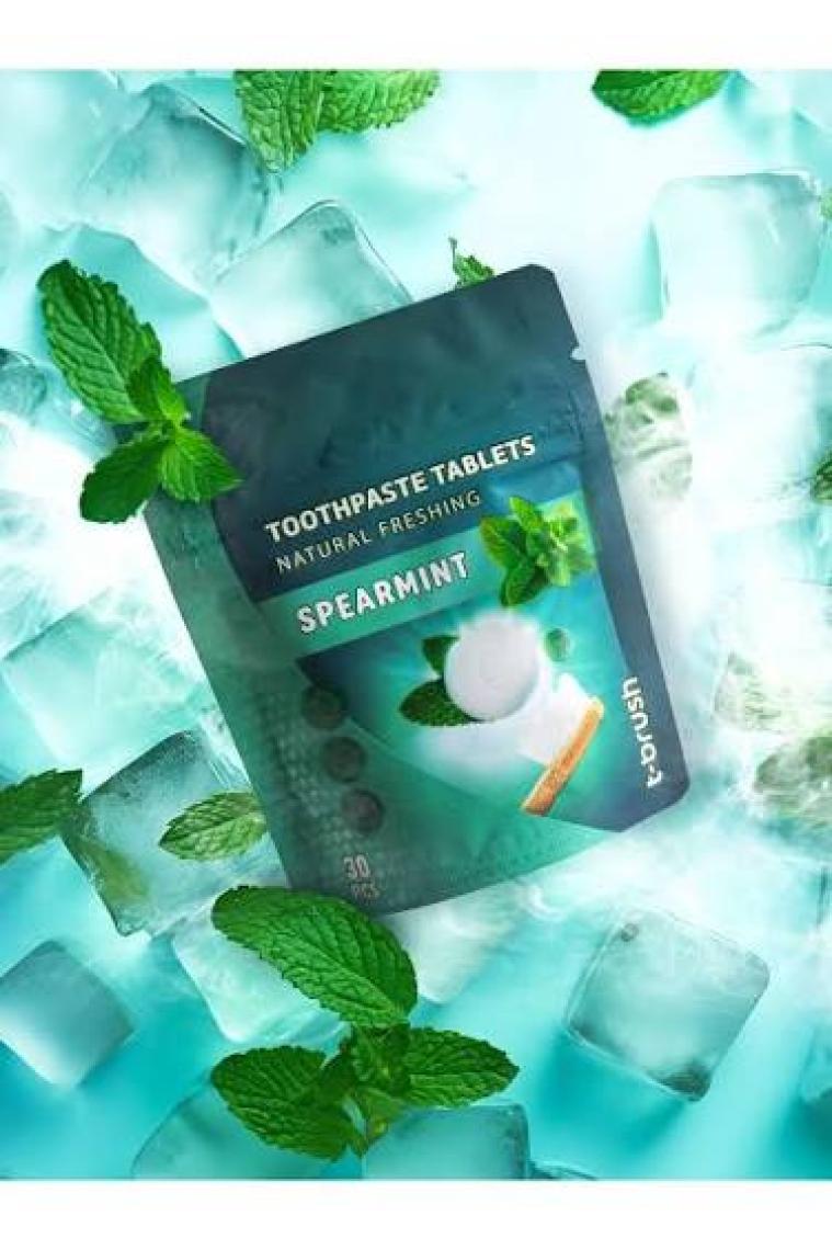 T-Brush Smokers Nane Aromalı Diş Macunu Tableti - 60 Tablet
