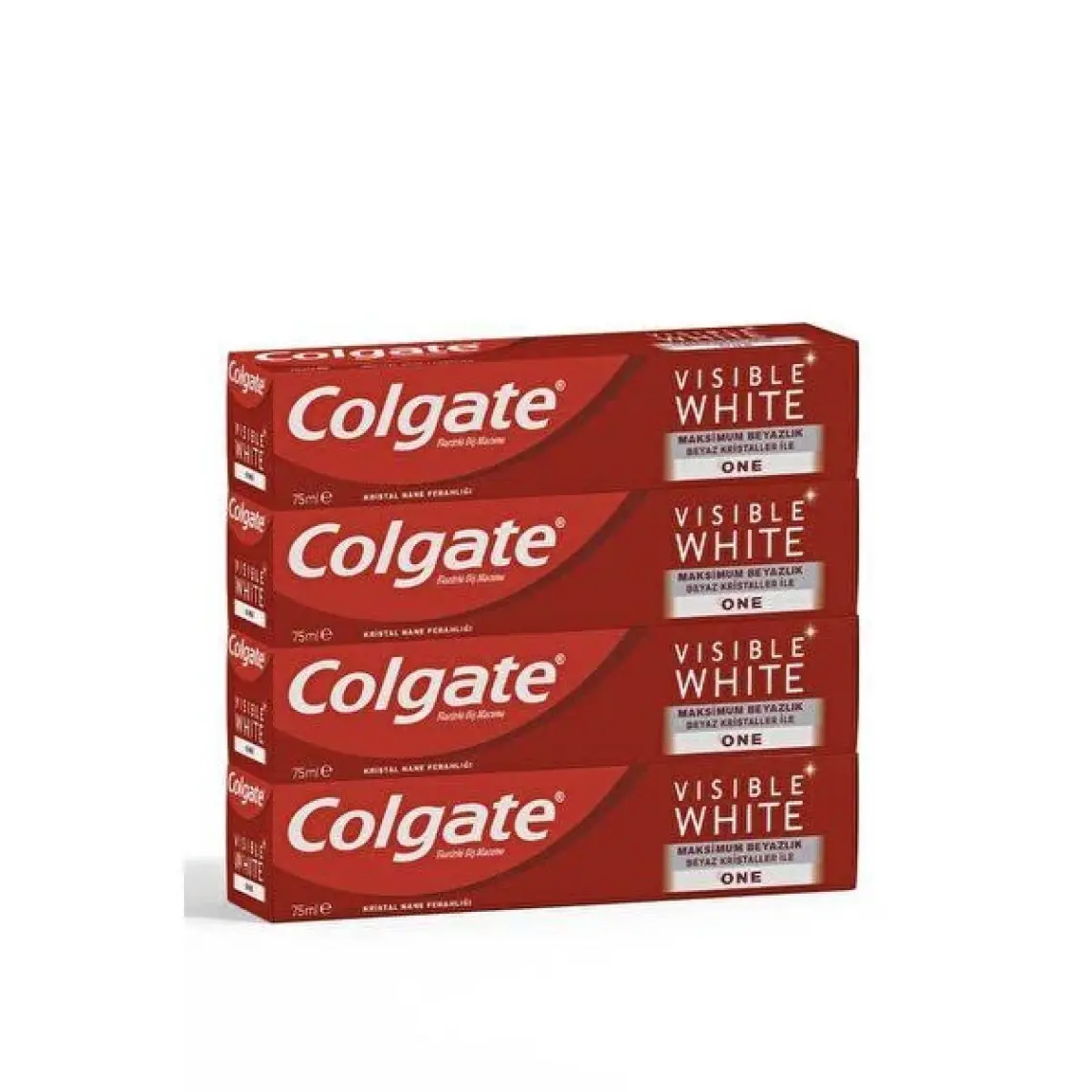 Colgate Visible White Maksimum Beyazlık Diş Macunu 75 ml x 4 Adet