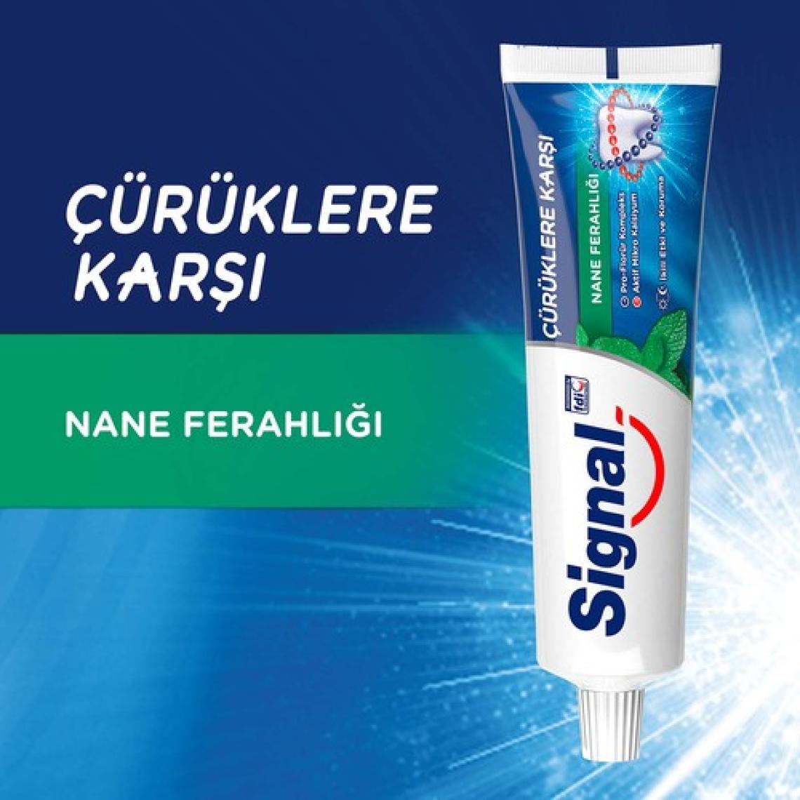 Signal Çürüklere Karşı Koruyucu Diş Macunu Nane Ferahlığı 50 ml