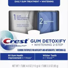 Crest Gum Detoxıfy Pro Health Whıtenıng 2-Step Diş Beyazlatma Seti 113GR 65GR
