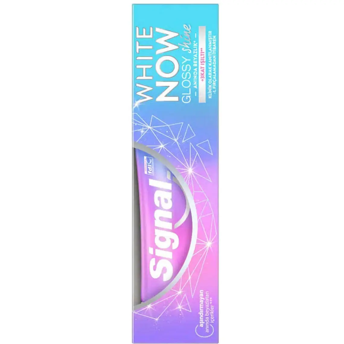 Signal  Diş Macunu  White Now Glossy Shine Anında Beyazlık +3 Kat Işıltı 75 ML