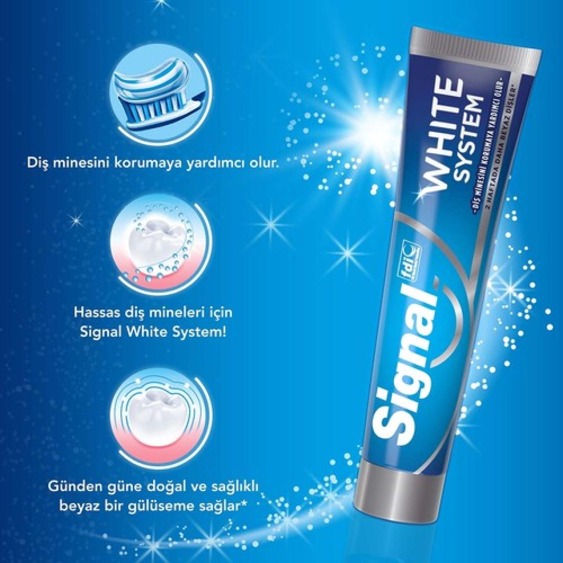 Signal White System Beyazlatıcı Sistem Diş Macunu 75 ml