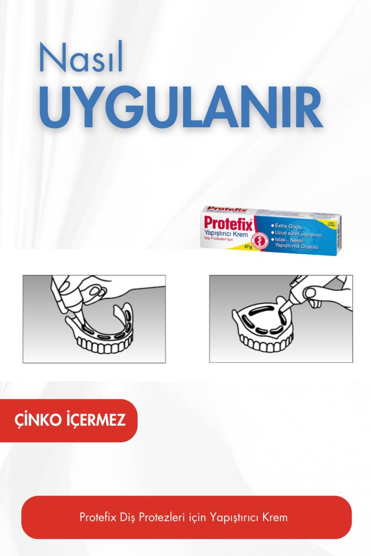 Genel Protefix Diş Protezleri Için Extra Güçlü Yapıştırıcı Krem 47GR 4009932622133