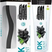 DKDENT Vegan Aktif Karbonlu Florürsüz Diş Macunu 75 ml Diş Fırçası Hediyeli