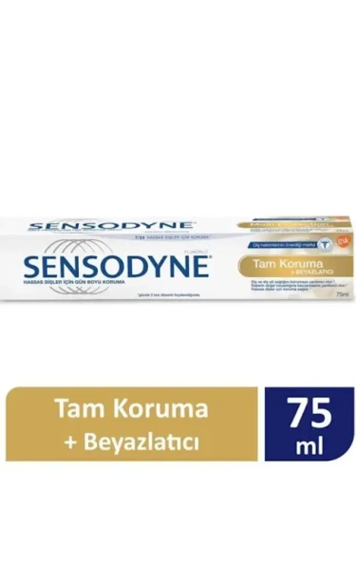 Sensodyne Tam Koruma Beyazlık Diş Macunu 75 ml