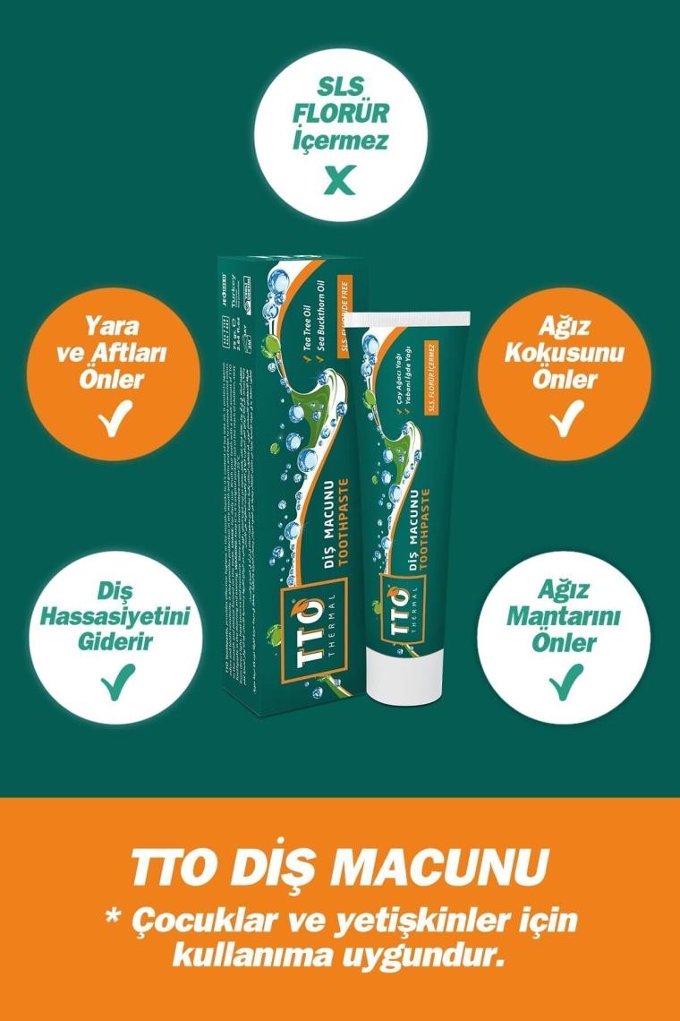 TTO Florürsüz Diş Macunu 75 ml