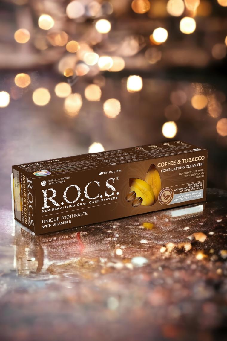 R.O.C.S. Coffee-Tobacco Kahve Tütün Lekelere Karşı 60 ml Diş Macunu