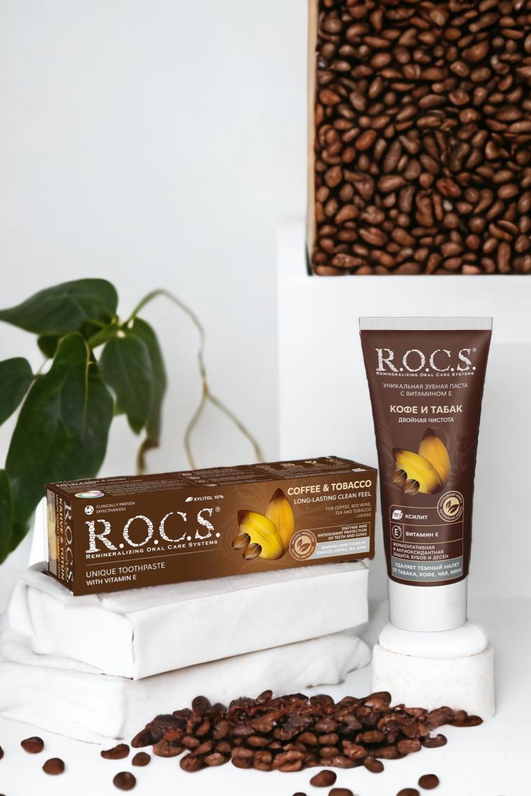 R.O.C.S. Coffee-Tobacco Kahve Tütün Lekelere Karşı 60 ml Diş Macunu