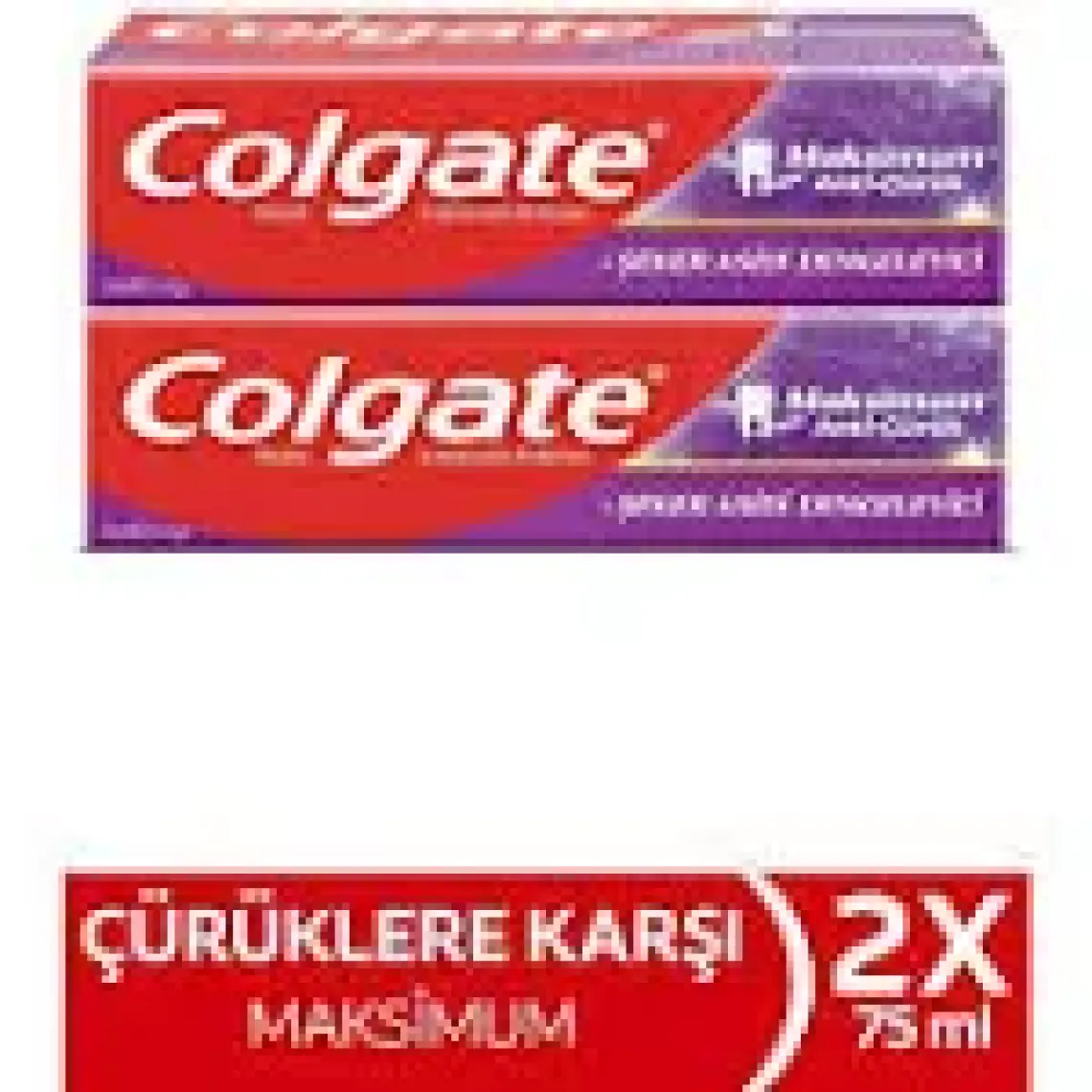 Colgate 2 Adet Maksimum Anti Çürük Diş Macunu 75 ml
