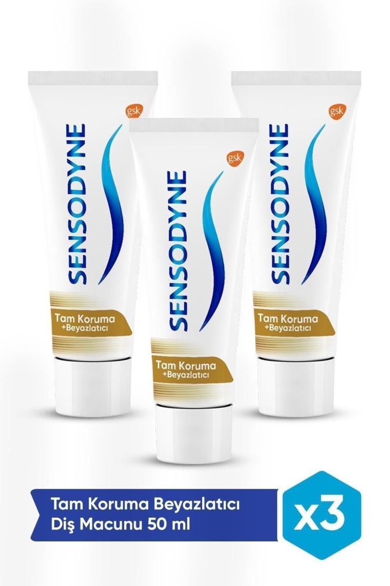 Tam Koruma Beyazlatıcı Diş Macunu 50ml X 3 Adet