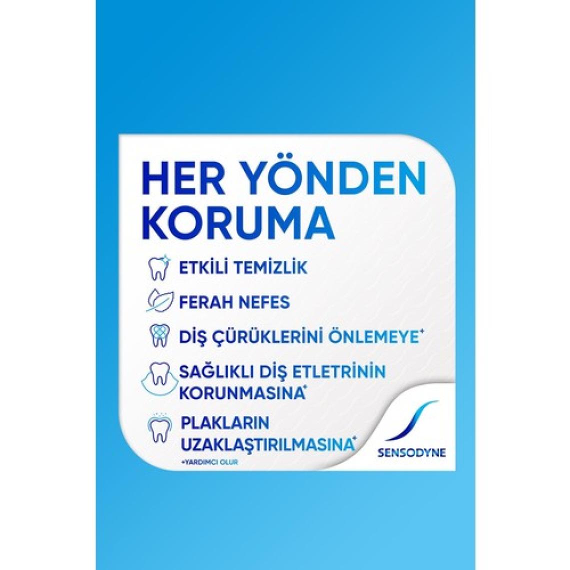 Sensodyne Diş Macunu 50ml x3+ Diş Eti Bakımı Fırça Yumuşak x2