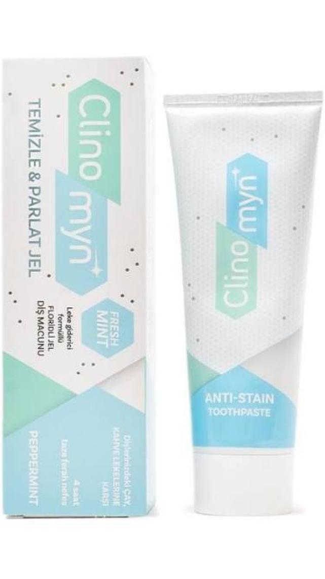 Clinomyn Fresh Temizleme Parlatma Jel Diş Macunu 75 ml x 5 Adet