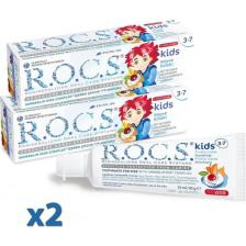 R.O.C.S. Kids 3-7 Yaş Meyveli Çocuk Diş Macunu (Meyve Külahı) 35ML. (2 Adet)
