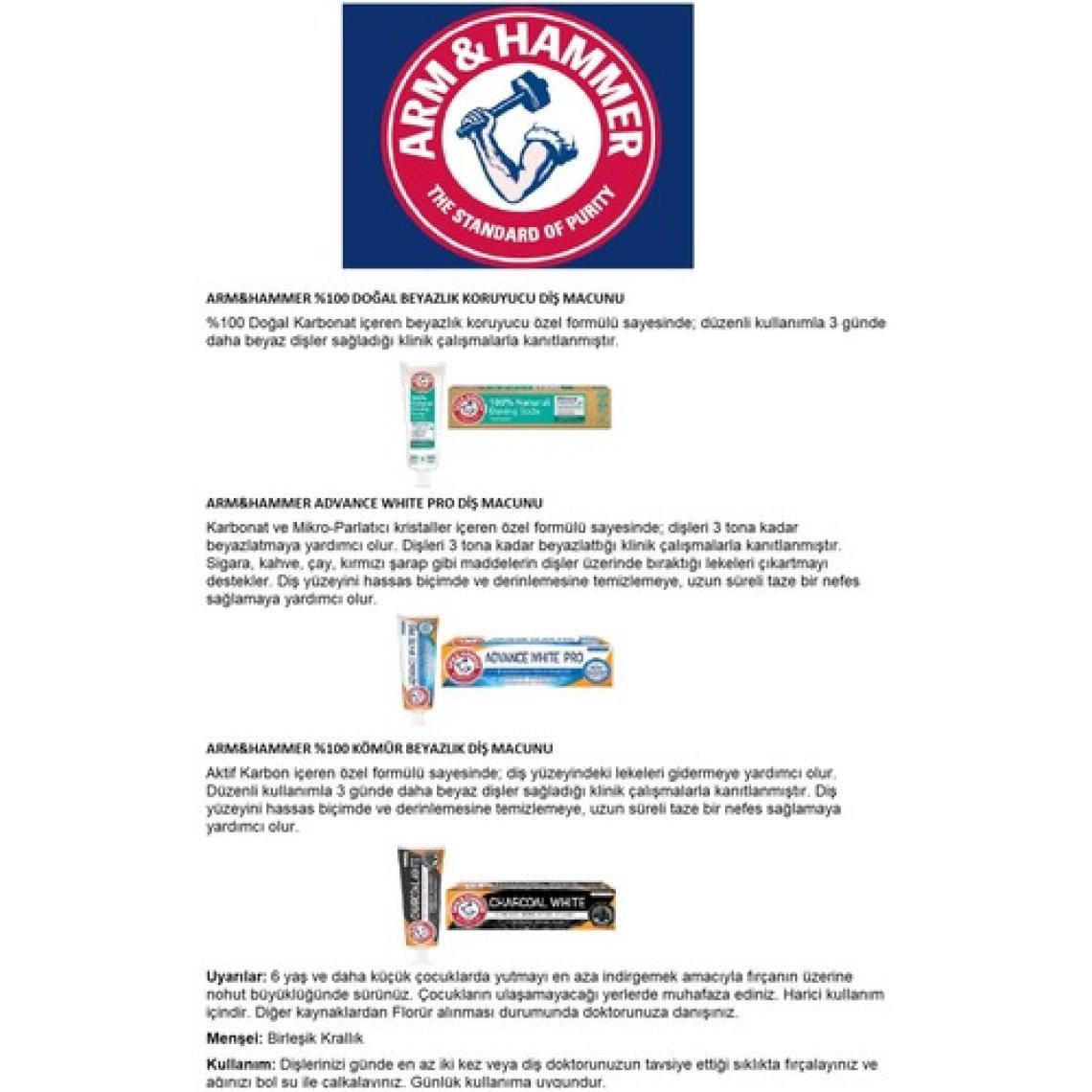 Arm & Hammer Advance Whıte Pro Diş Macunu  X 2 Adet