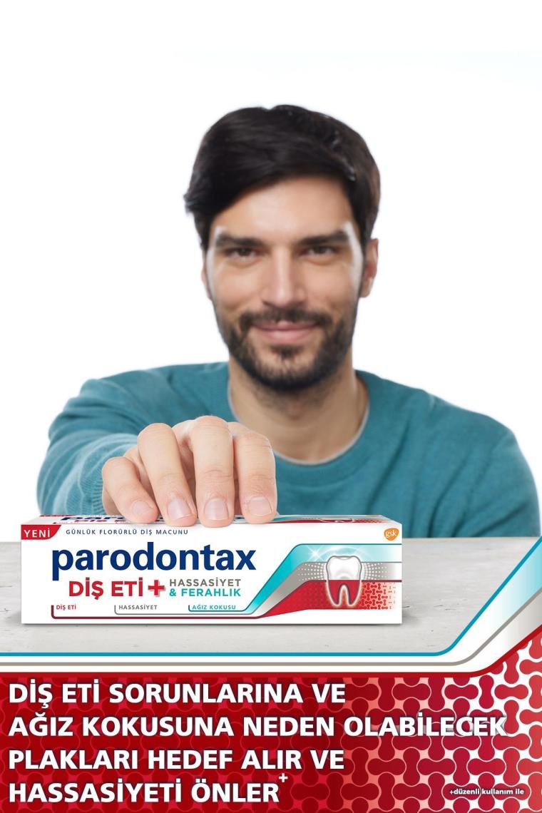 Parodontax Diş Eti + Hassasiyet ve Ferahlık Beyazlatıcı Diş Macunu 75 ml