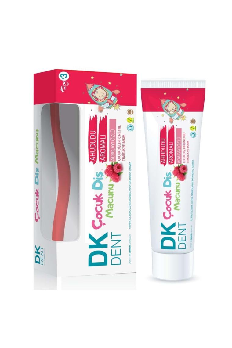 Dk Dent Çocuk Diş Macunu Ahududu Aromalı Adaçayı Özlü 50 ml Diş Fırçası