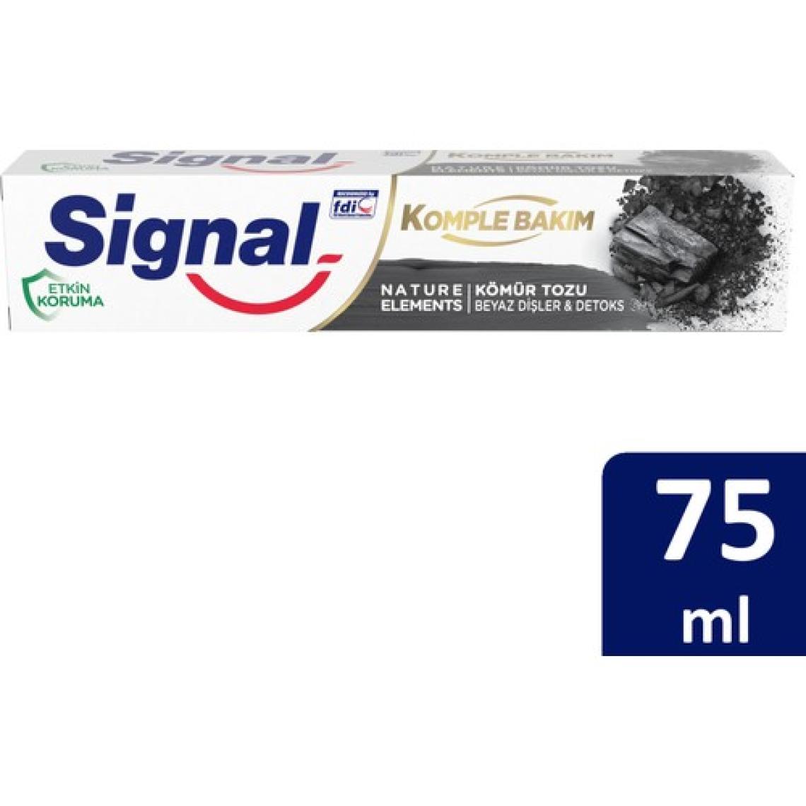Signal Nature Elements Carbon & Detox Kömür Tozu 75 ml Diş Macunu