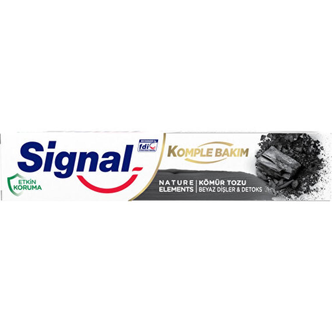 Signal Nature Elements Carbon & Detox Kömür Tozu 75 ml Diş Macunu