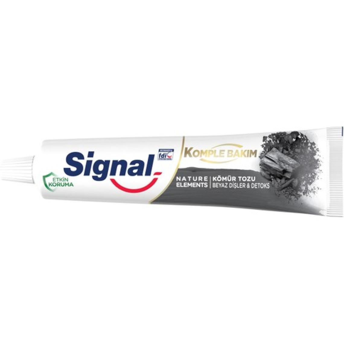 Signal Nature Elements Carbon & Detox Kömür Tozu 75 ml Diş Macunu