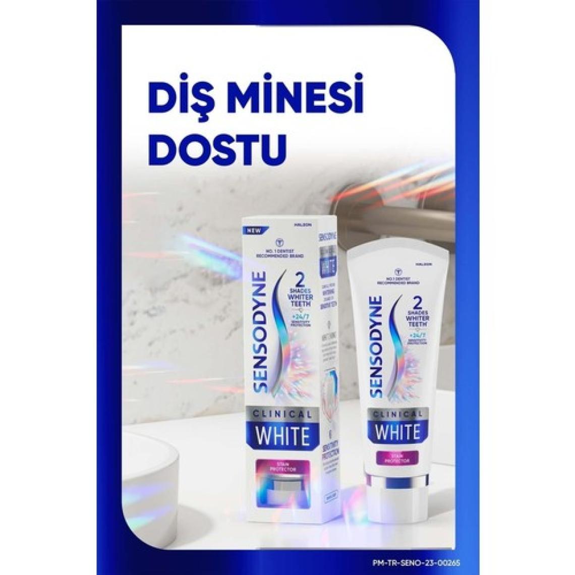 Sensodyne Diş Macunu - Hassas Dişler ve Diş Eti İçin İkili Koruma, Beyazlatıcı, 75 ml, Nane Aromalı, Türkiye Üretimi