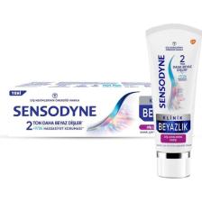 Sensodyne Diş Macunu - Hassas Dişler ve Diş Eti İçin İkili Koruma, Beyazlatıcı, 75 ml, Nane Aromalı, Türkiye Üretimi