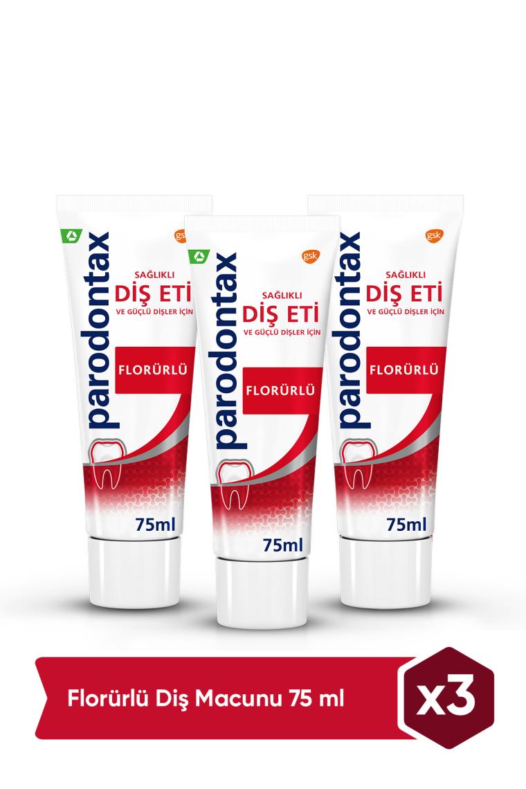 Florürlü Diş Macunu 75ml x 3 Adet